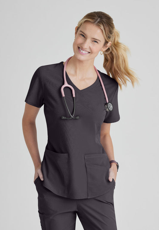 Breeze Top - Pewter - Grey's Anatomy Scrubs