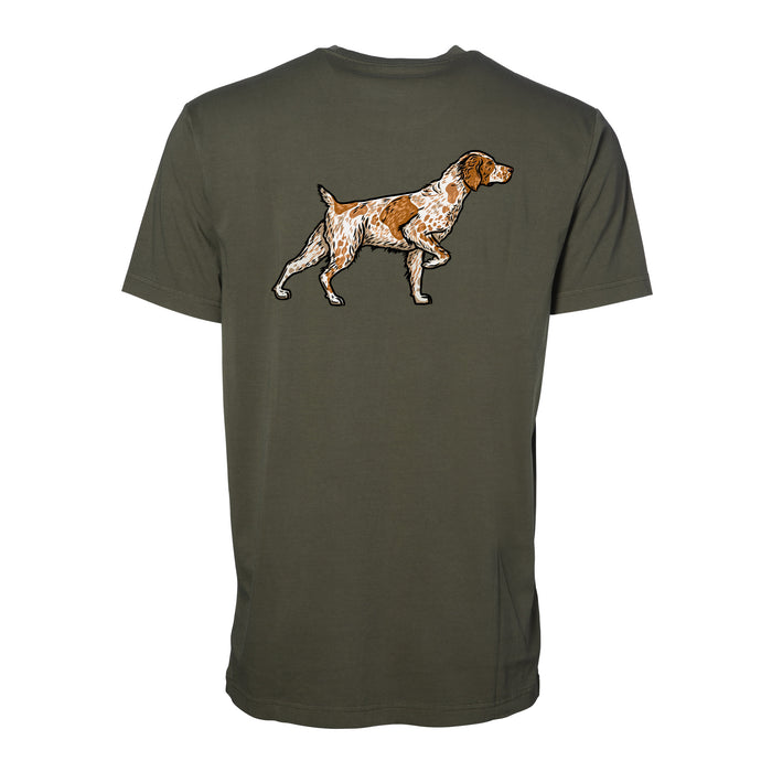Orange Roan Brittany / Olive Drab / XS