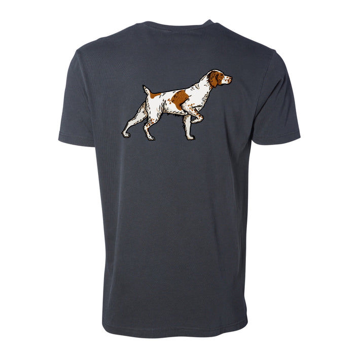 Orange + White Brittany / Charcoal / XS