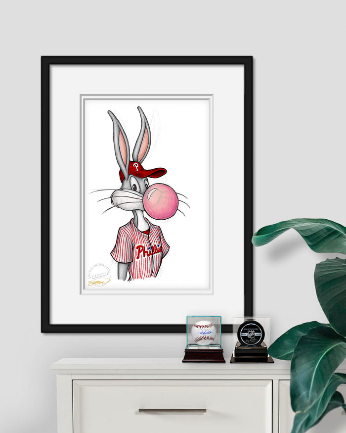 Bubblegum Bugs x MLB Phillies Limited Edition Art Print