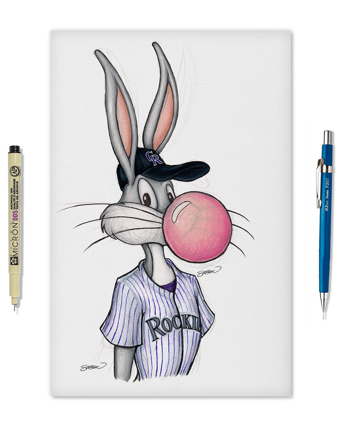 Bubblegum Bugs x MLB Rockies Limited Edition Art Print