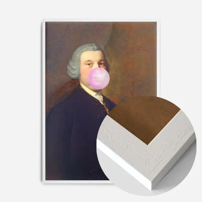 21x30cm | 8¼ x 11¾in / White Wood Frame