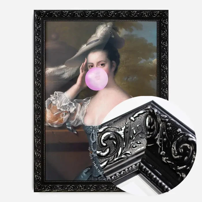 21x30cm | 8¼ x 11¾in / Black Ornate Frame