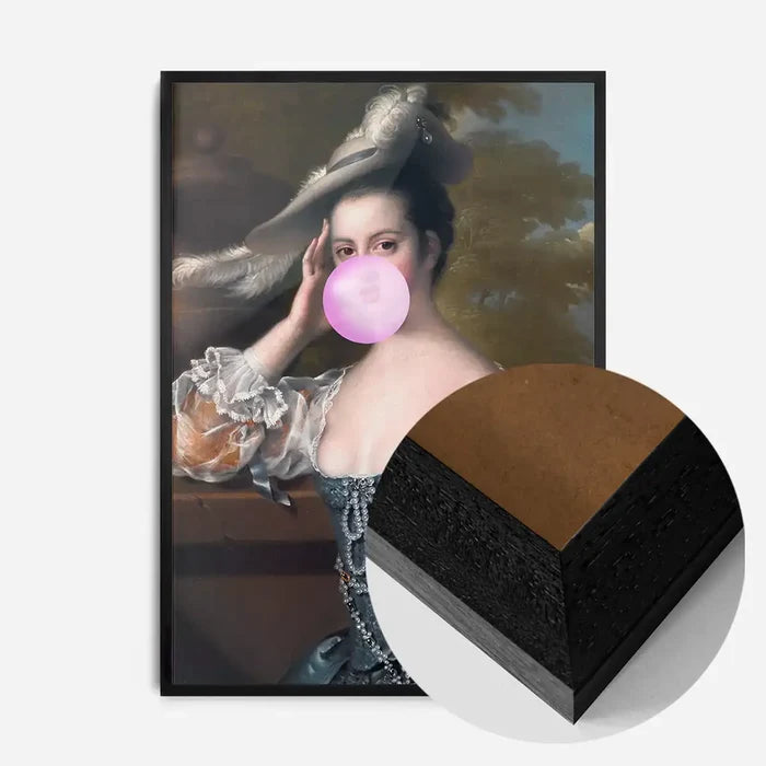 21x30cm | 8¼ x 11¾in / Black Wood Frame