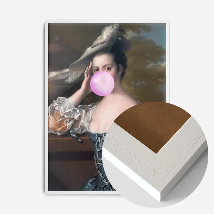 21x30cm | 8¼ x 11¾in / White Wood Frame