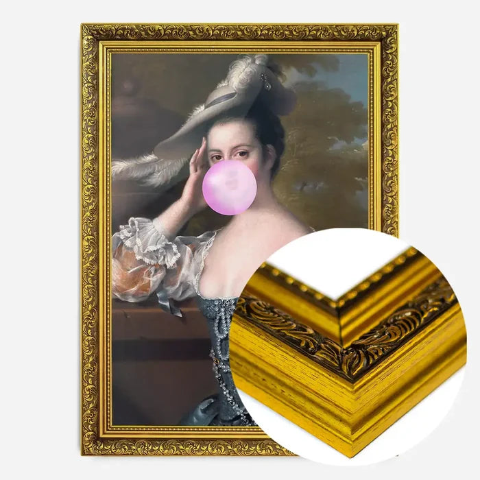 21x30cm | 8¼ x 11¾in / Gold Ornate Frame