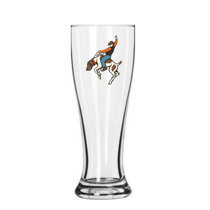 Bucking Bird Dog Pilsner Glass