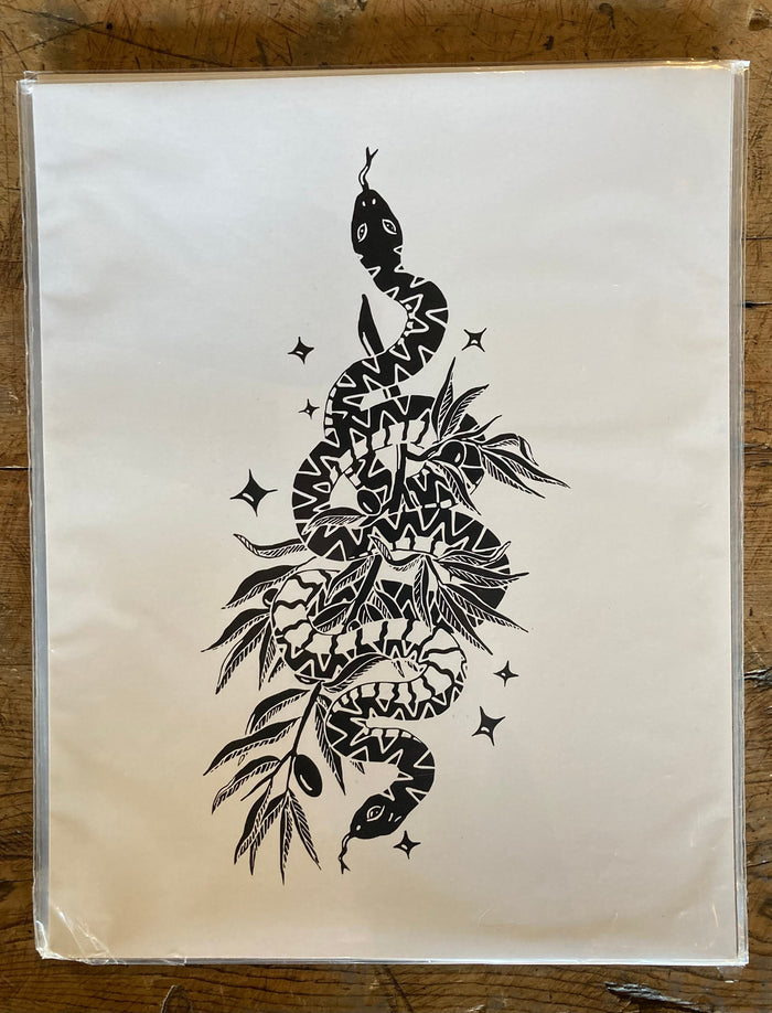 CADUCEUS Recycled Art Print 11"X14"