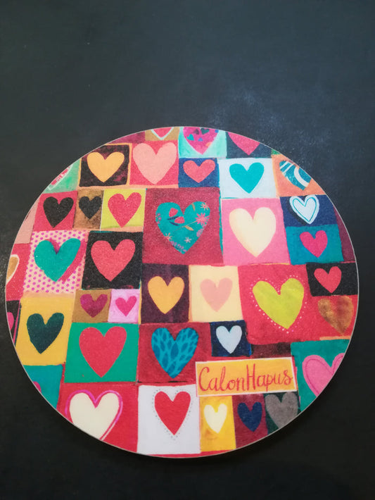'Calon Hapus' - Round Coaster by Lizzie Spikes