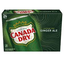 *CANADA DRY / GINGERALE / 12  OZ CANS / 24 PACK (CASE)