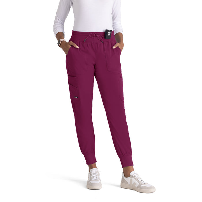 Carly Jogger - Wine - Grey's Anatomy Scrubs
