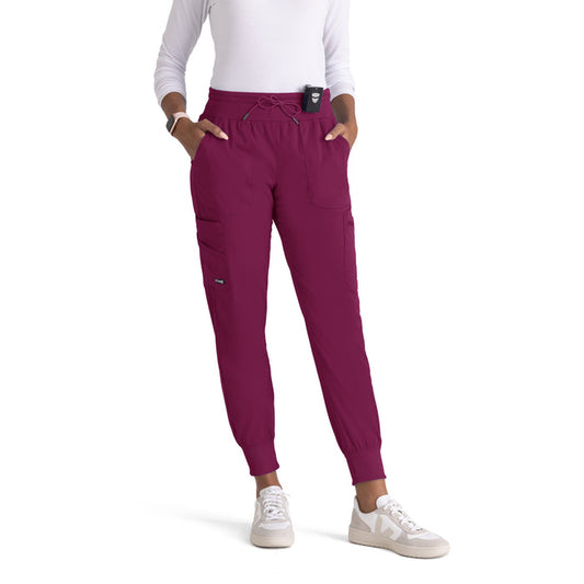 Carly Jogger - Wine - Grey's Anatomy Scrubs