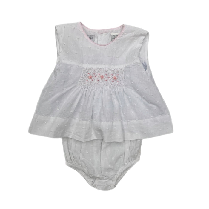 Carriage Boutique White Swiss Dot Bloomer Set
