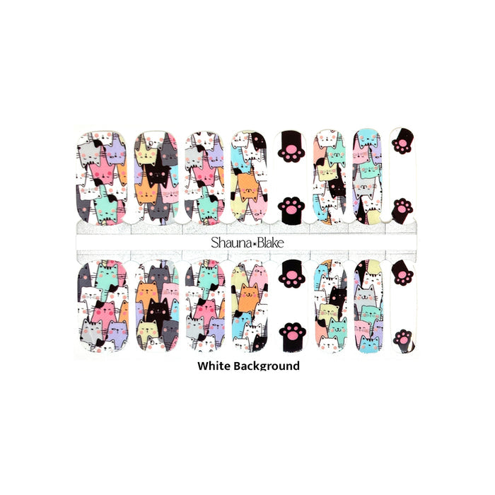 Cat Friends Exclusive Design Nail Wraps