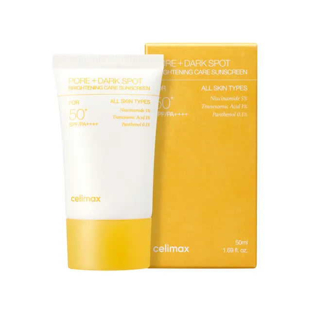 CELIMAX Pore + Dark Spot Brightening Care Sunscreen واقي الشمس الكيميائي من سيليماكس