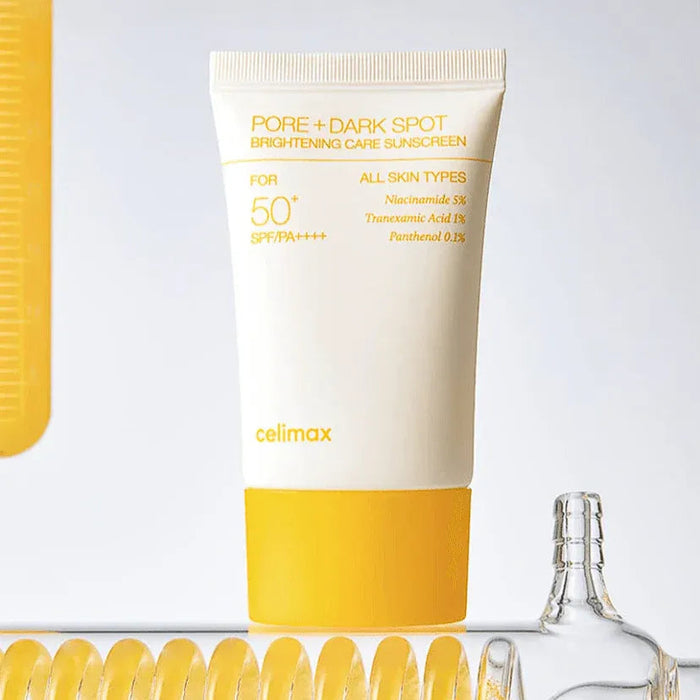 CELIMAX Pore + Dark Spot Brightening Care Sunscreen واقي الشمس الكيميائي من سيليماكس