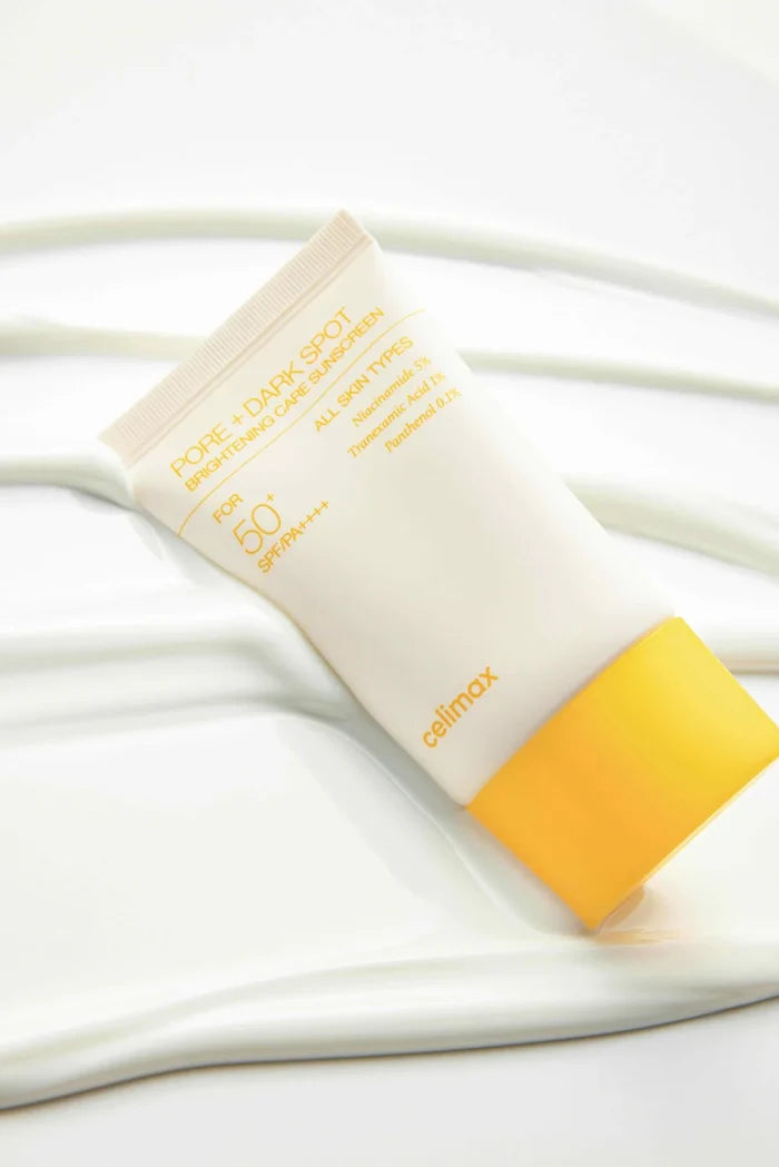 CELIMAX Pore + Dark Spot Brightening Care Sunscreen واقي الشمس الكيميائي من سيليماكس
