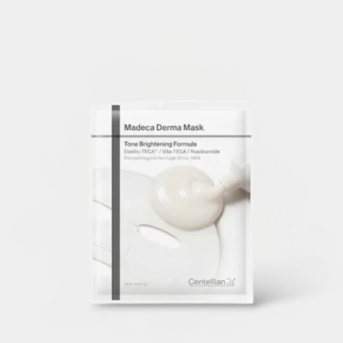 Centellian24 Madeca Derma Mask Tone Brightening Formula (1 Sheet) تركيبة ماديكا ديرما ماسك لتفتيح لون البشرة - Princess Cosmetics Qatar