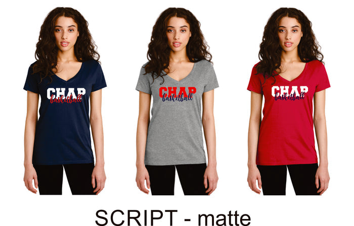 Chap Basketball Legacy Tee- Matte or Glitter- 4 Designs