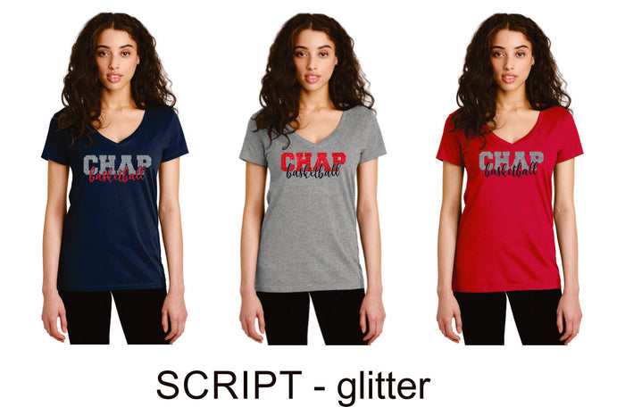 Chap Basketball Legacy Tee- Matte or Glitter- 4 Designs