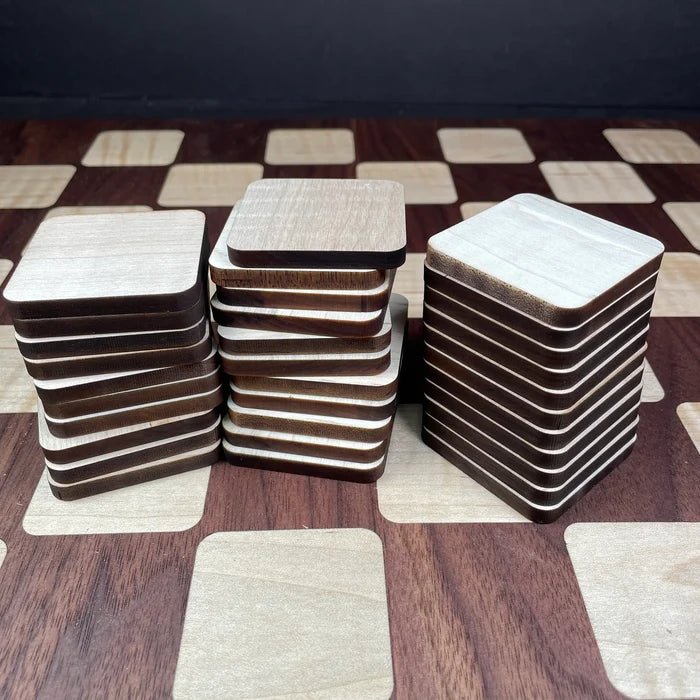 32 Curly Maple Inlays 2" x 2"