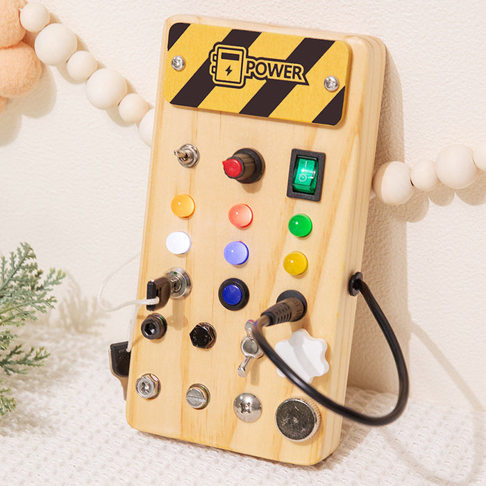 Children's Wooden LED Busy Board Creative Toys 🇨🇳