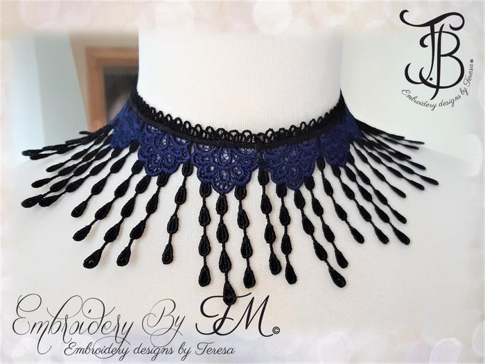 Choker lace No.2 and Earrings