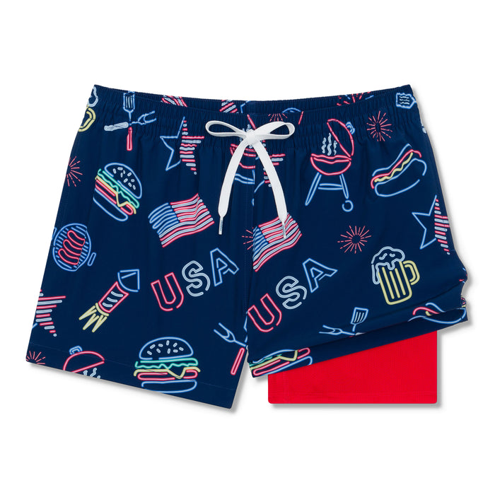 Chubbies Men's Patriotic Lights Swim Trunks - 4" Inseam