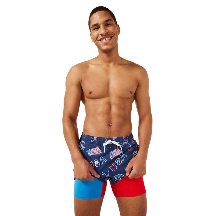 Chubbies Men's Patriotic Lights Swim Trunks - 4" Inseam