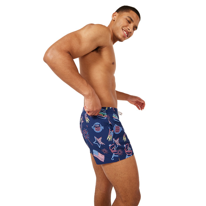 Chubbies Men's Patriotic Lights Swim Trunks - 4" Inseam