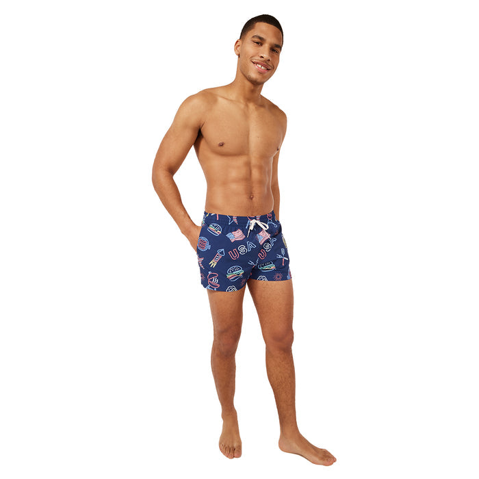 Chubbies Men's Patriotic Lights Swim Trunks - 4" Inseam