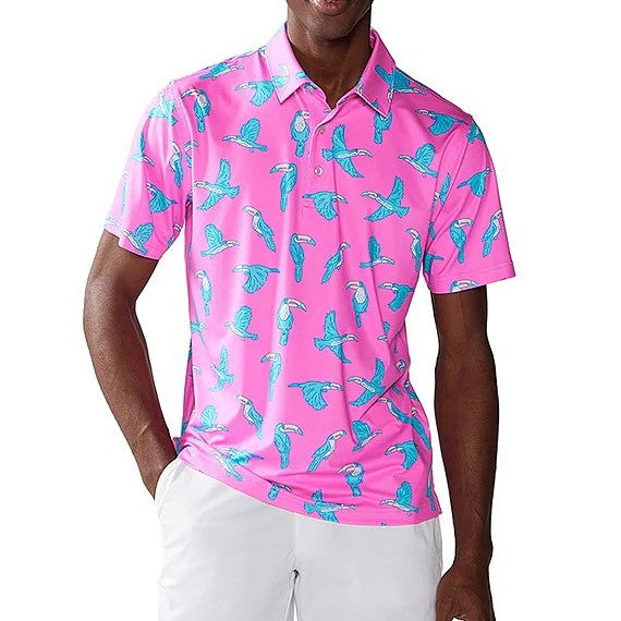 Chubbies Men's The Toucan Do It Performance Polo