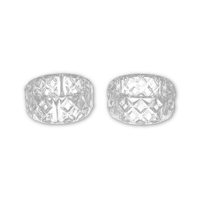 Clear Crystal Plastic Napkin Holder Rings Bulk 24 Pieces - artcovecrafts.com