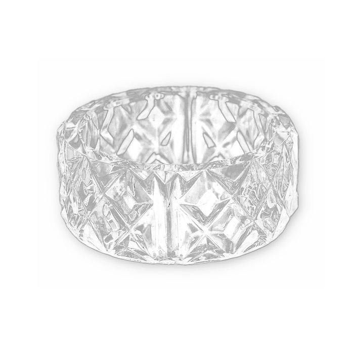Clear Crystal Plastic Napkin Holder Rings Bulk 24 Pieces - artcovecrafts.com