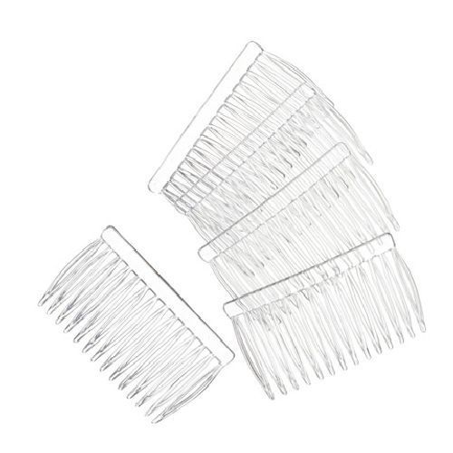 Clear Plastic Side Combs Bulk for Hair 144 pieces - artcovecrafts.com