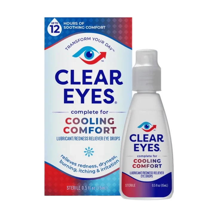 CLEAREYES Cooling Comfort Redness Relief Eye Drops قطرات تهدئة احمرار العين