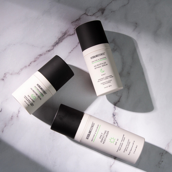 Three skincare products from MD SOLAR SCIENCES