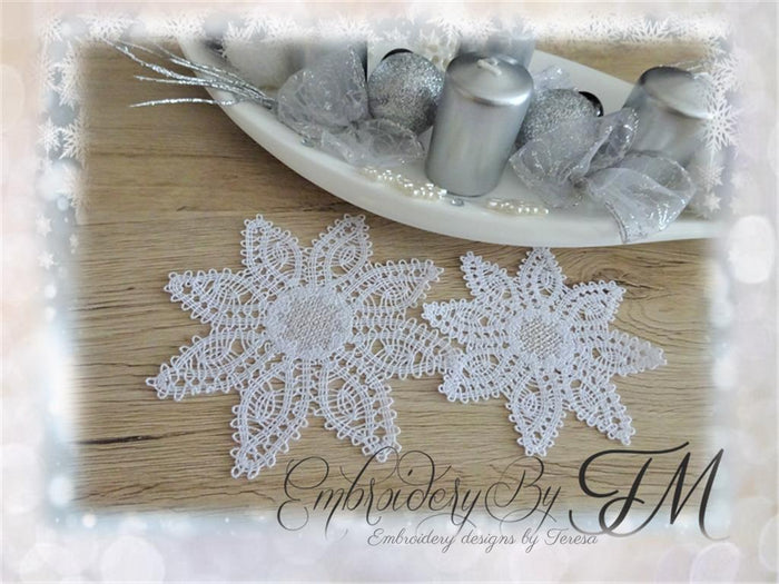 Coaster FSL / two sizes ( battenburg lace)
