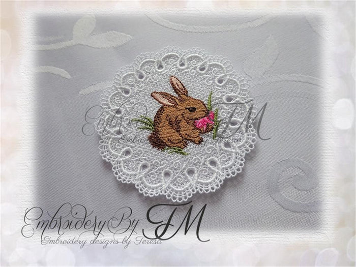 Coaster with rabbit/two sizes