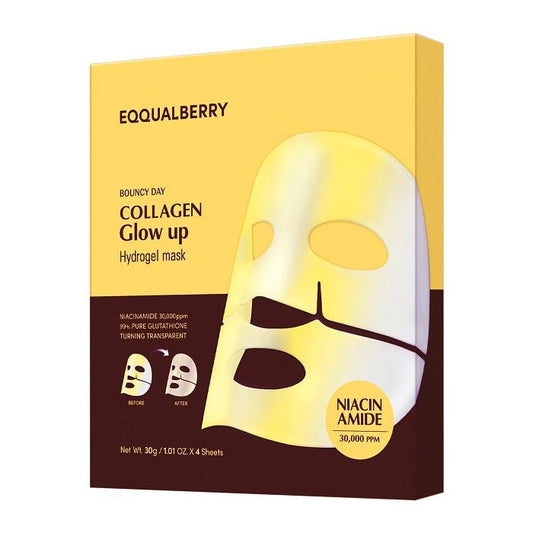 COLLAGEN GLOW UP HYDROGEL MASK - Set 4 Masti Hidrogel Pentru Luminozitate - skinseen.ro