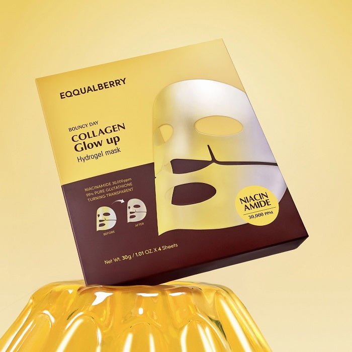 COLLAGEN GLOW UP HYDROGEL MASK - Set 4 Masti Hidrogel Pentru Luminozitate - skinseen.ro