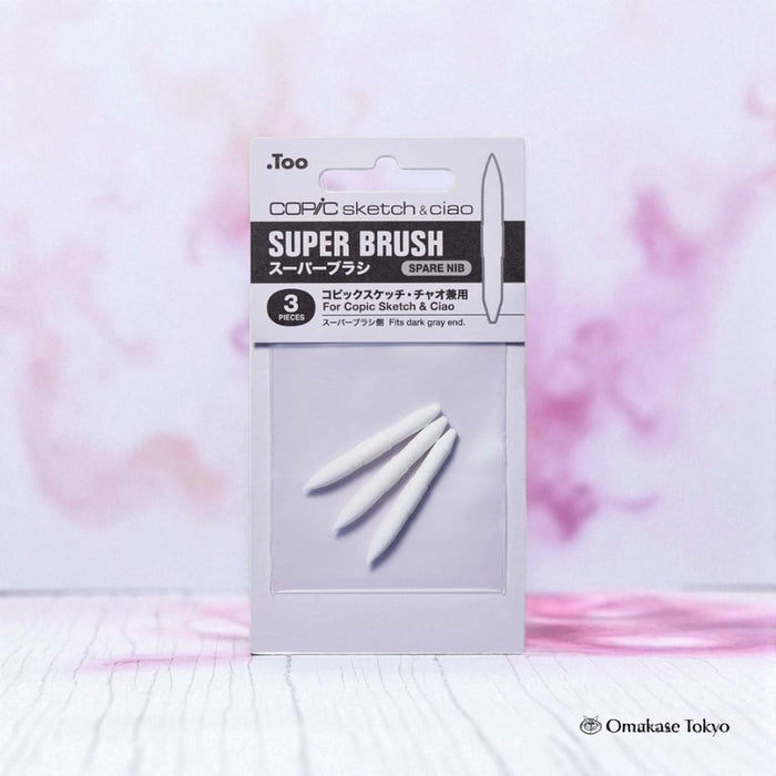 Copic Sketch Spare Nib – Super Brush 3 Packs