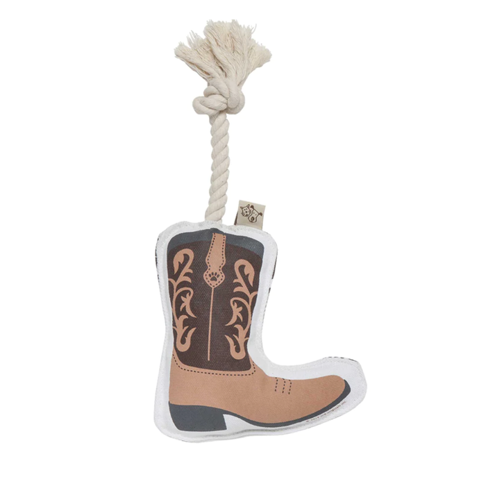 COWBOY BOOT DOG TOY