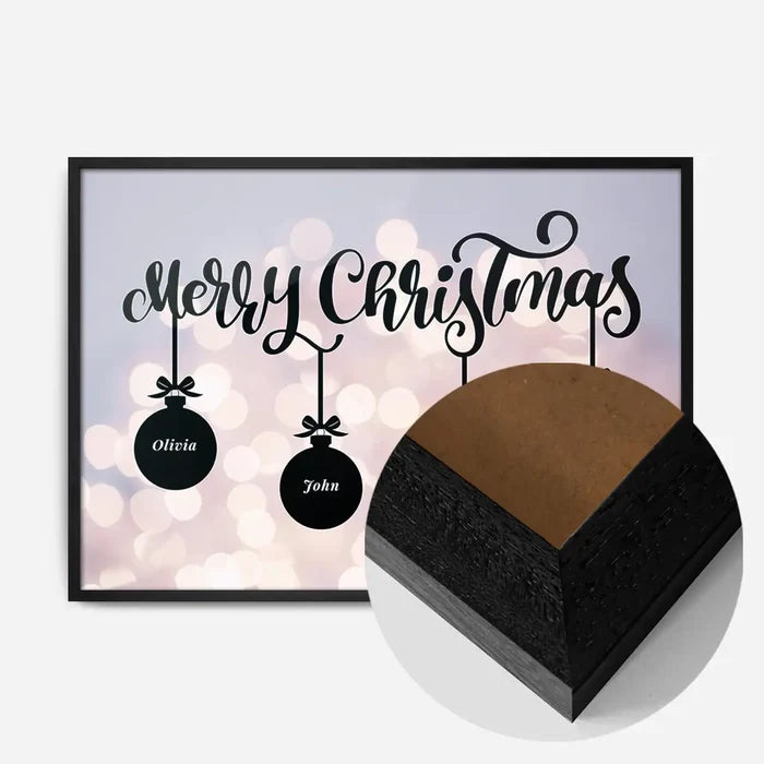 21x30cm | 8¼ x 11¾in / Black Wood Frame
