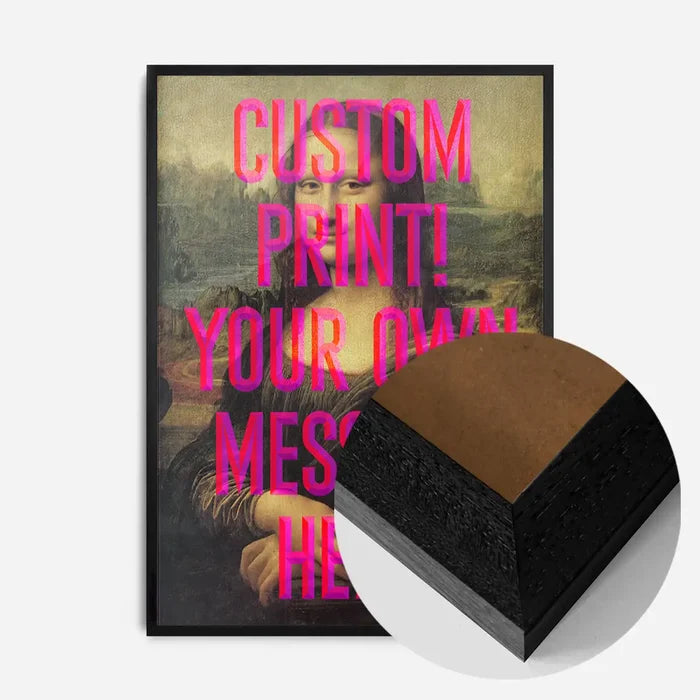 21x30cm | 8¼ x 11¾in / Black Wood Frame