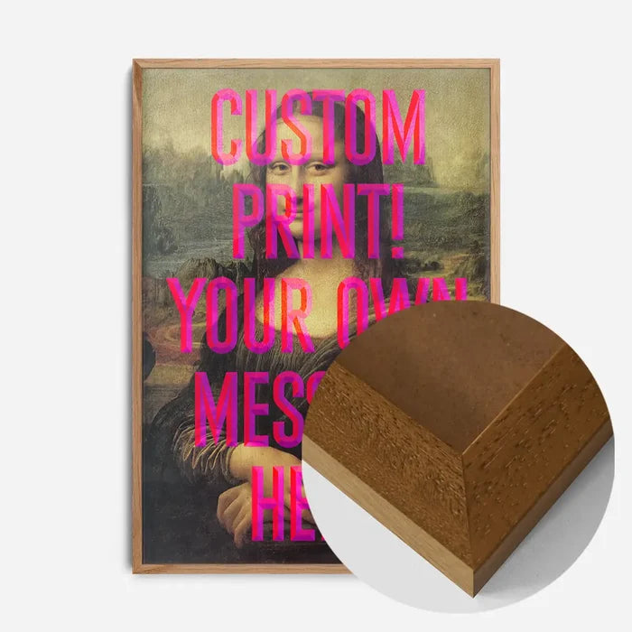 21x30cm | 8¼ x 11¾in / Oak Wood Frame