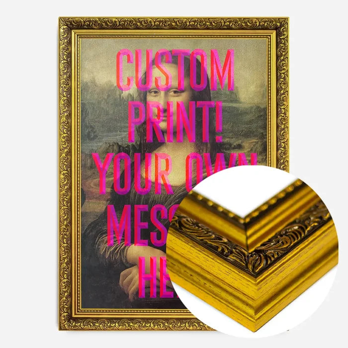 21x30cm | 8¼ x 11¾in / Gold Ornate Frame