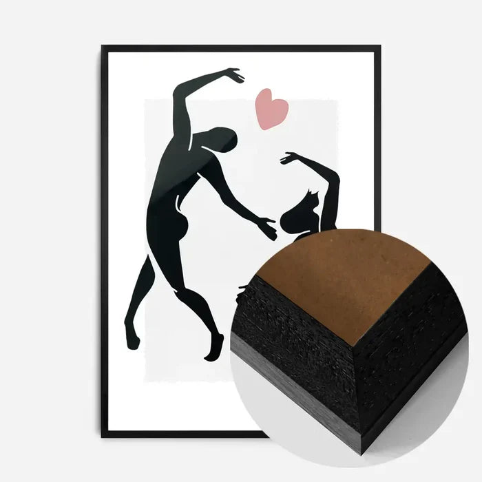 21x30cm | 8¼ x 11¾in / Black Wood Frame