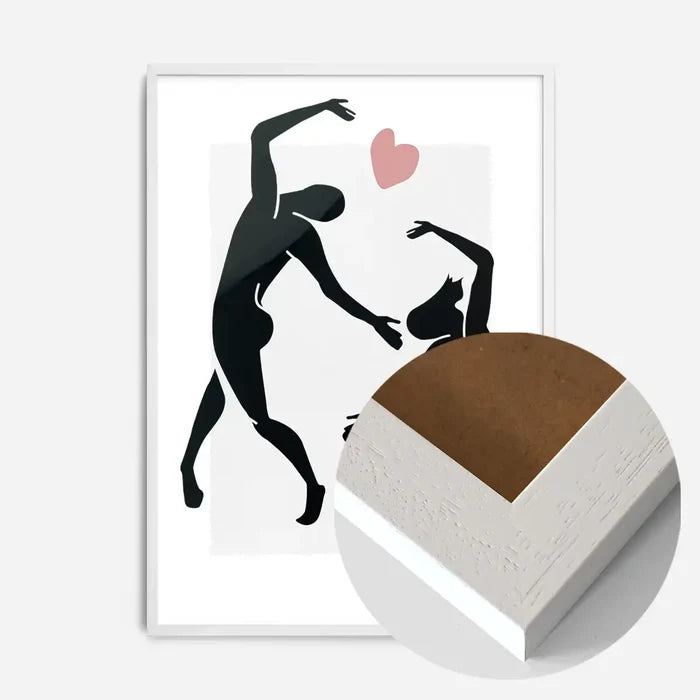 21x30cm | 8¼ x 11¾in / White Wood Frame