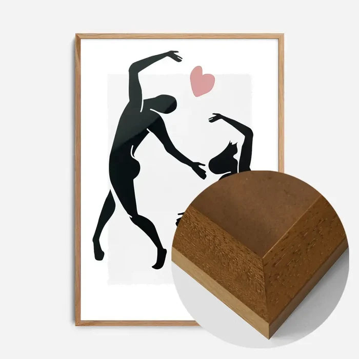 21x30cm | 8¼ x 11¾in / Oak Wood Frame